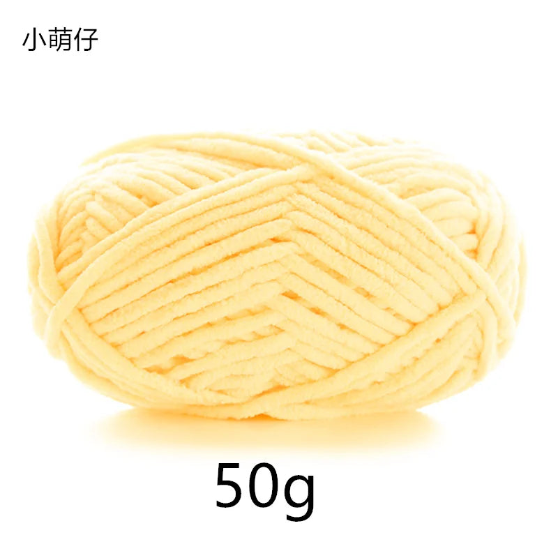 50g Polyester Cute Yarn Ball for Warm Velvet Crochet Scarf