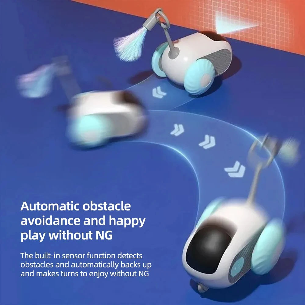 Smart Cat Toy 2 Modes Automatic Remote Controlled Car for Cats Dogs Interactive Training Supplies