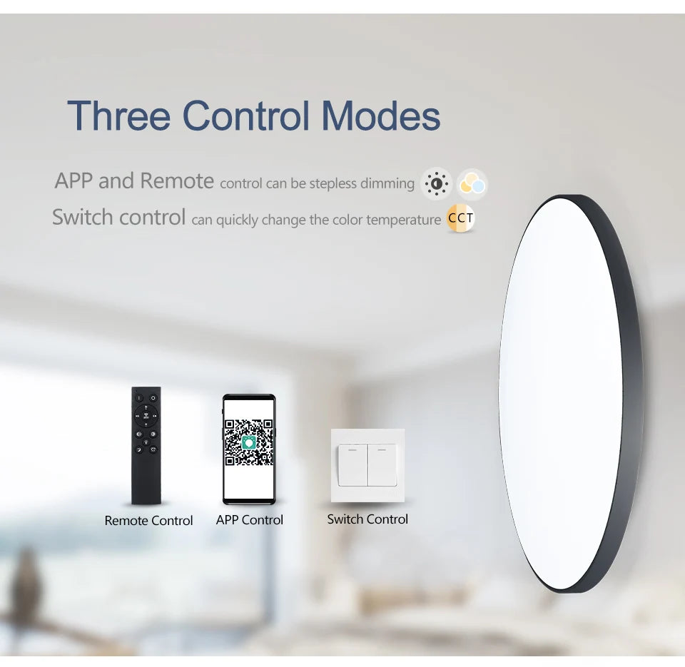 MARPOU Smart Ceiling Lamp LED Dimmable Light with Remote