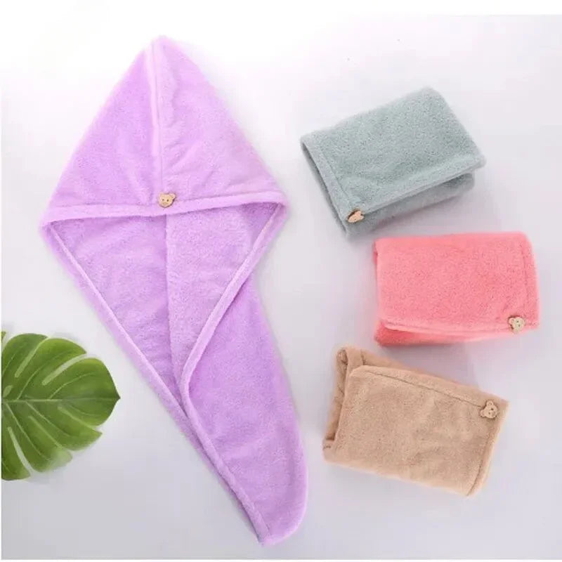 Microfiber Hair Towel Wrap, Anti Frizz Drying Cap for All