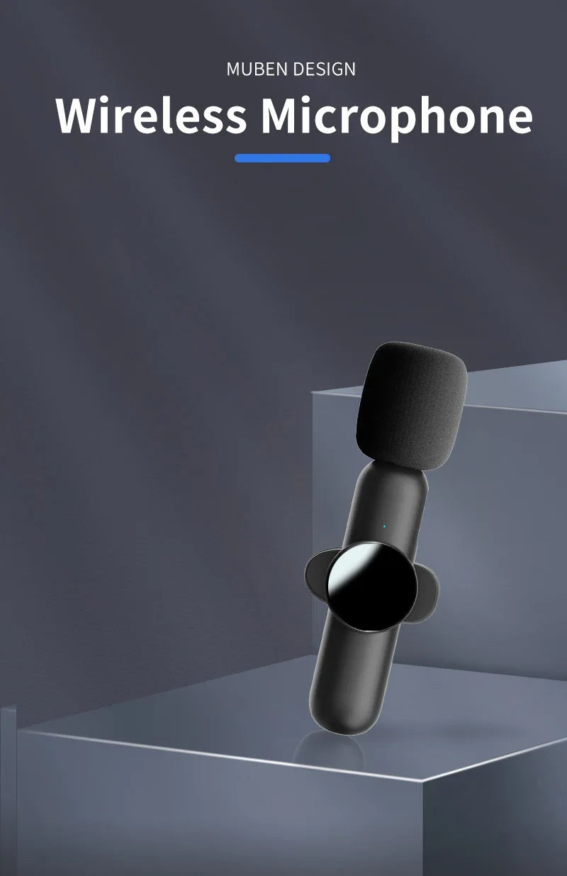 Basix Mini Lavalier Microphone Portable Wireless for iPhone Android