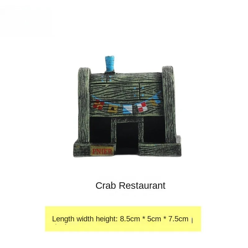 Aquarium Decoration Landscaping Accessories Fish Tank Decoration Cartoon Characters Pineapple House Decoration Fishbowl Supplies