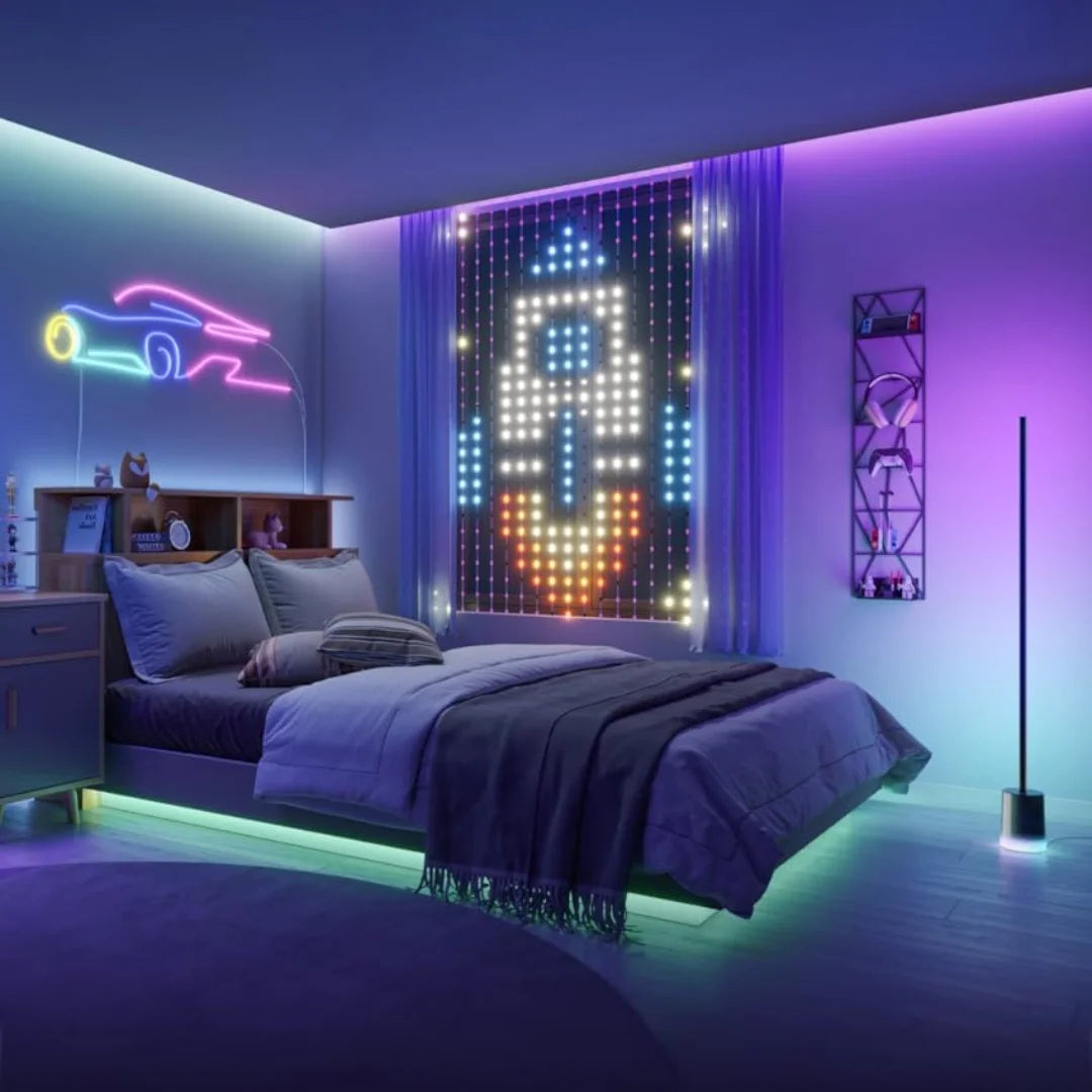 Smart LED Strip Lights RGB Neon Sign Tape USB Bluetooth App Remote Control Flexible Backlight Gaming Room Decor