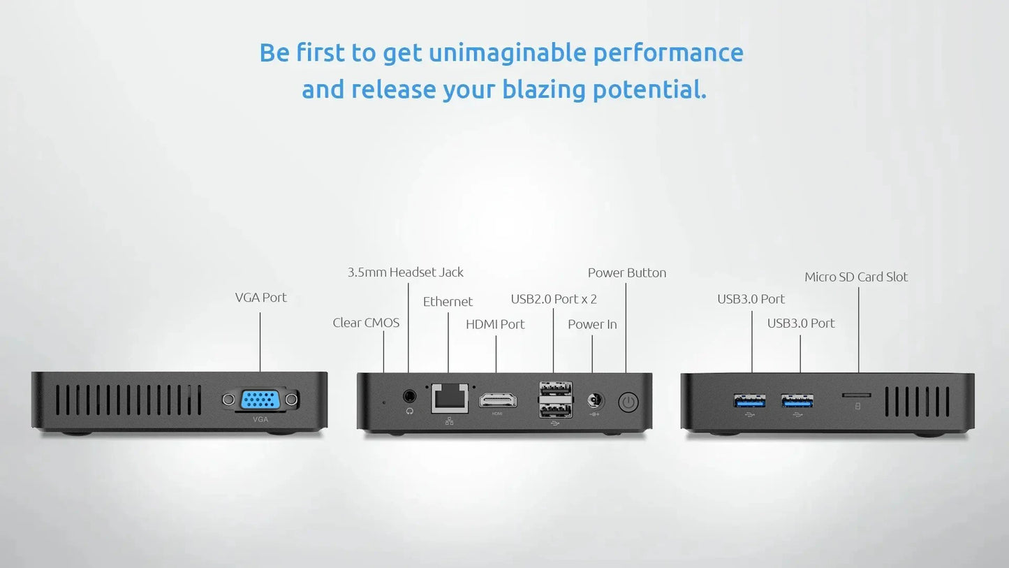 MLLSE M2 Mini PC Intel Celeron N3350 6G RAM 64G ROM Portable Computer