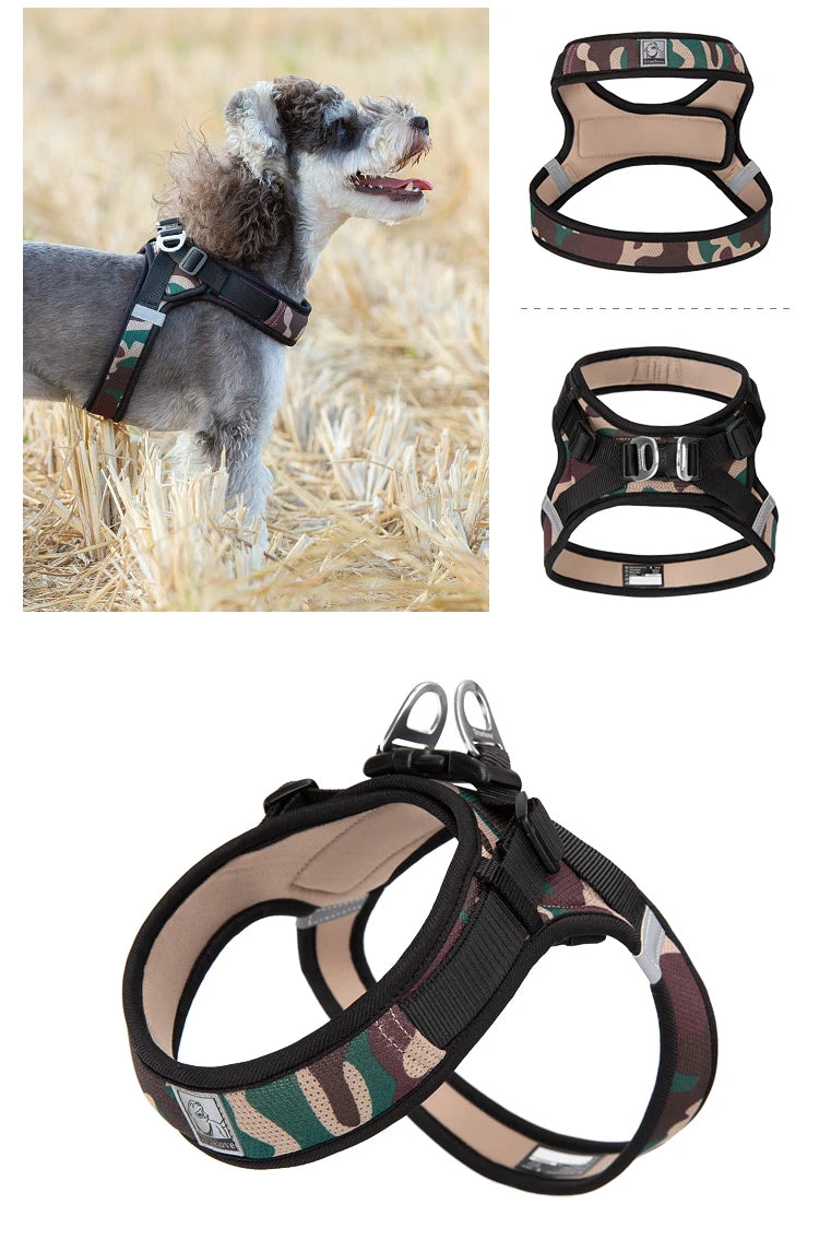 Truelove Adjustable Pet Harness for Small and Medium Dogs Breathable Nylon Mesh Outdoor Training Heavy Duty TLH3013