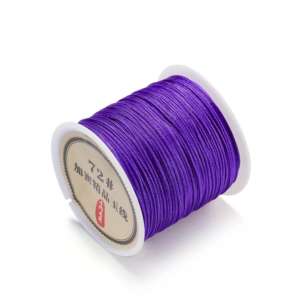 10/50M 0.8mm Nylon Thread Cord for DIY Jewelry Making