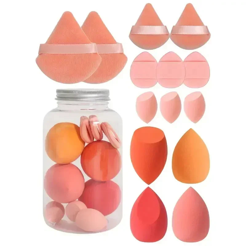 12/14Pcs Makeup Sponge Set Beauty Egg Blending Tools