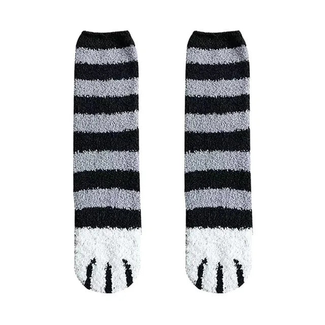 Socks Women Thicken Warm Cute Cat Paw Colorful Winter Sox
