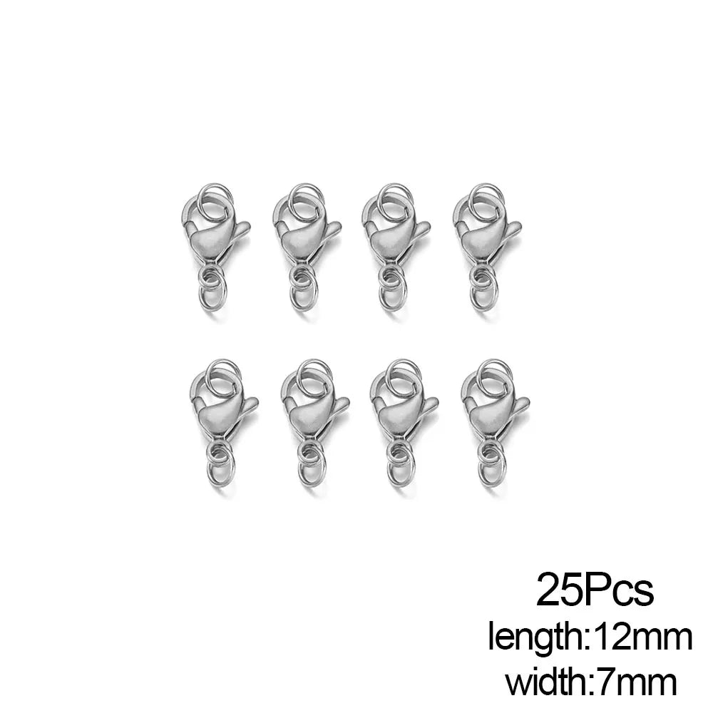 Stainless Steel Lobster Clasps Connector for DIY Jewelry Making