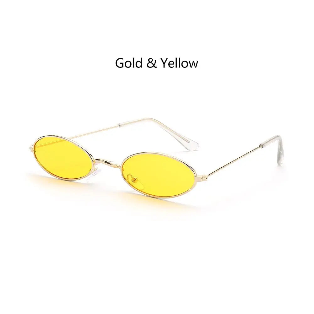 Retro Small Oval Sunglasses Vintage Shades for Men Women 2023