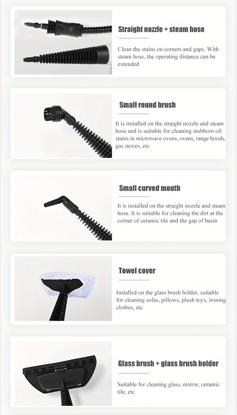 Hand-held High Temperature Steam Cleaner for Kitchen and Car