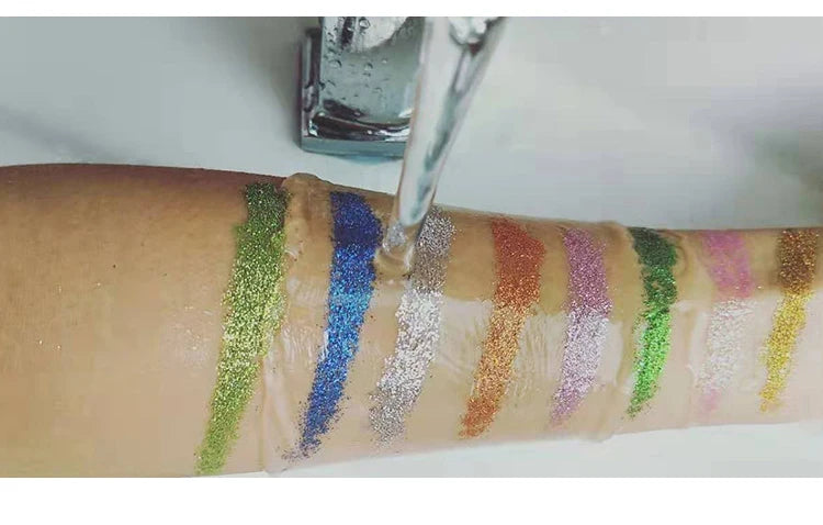 35 Color Diamond Sequin Eyeshadow Palette High Pigment Shimmer Glitter and Satin Long Lasting Waterproof Makeup