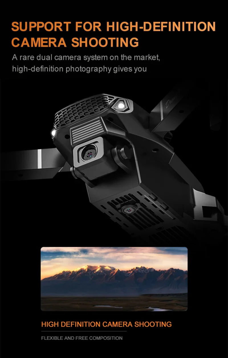 Professional Mini Remote Control Drone E88 4K HD Camera Wifi FPV Folding Quadcopter Gift for Kids