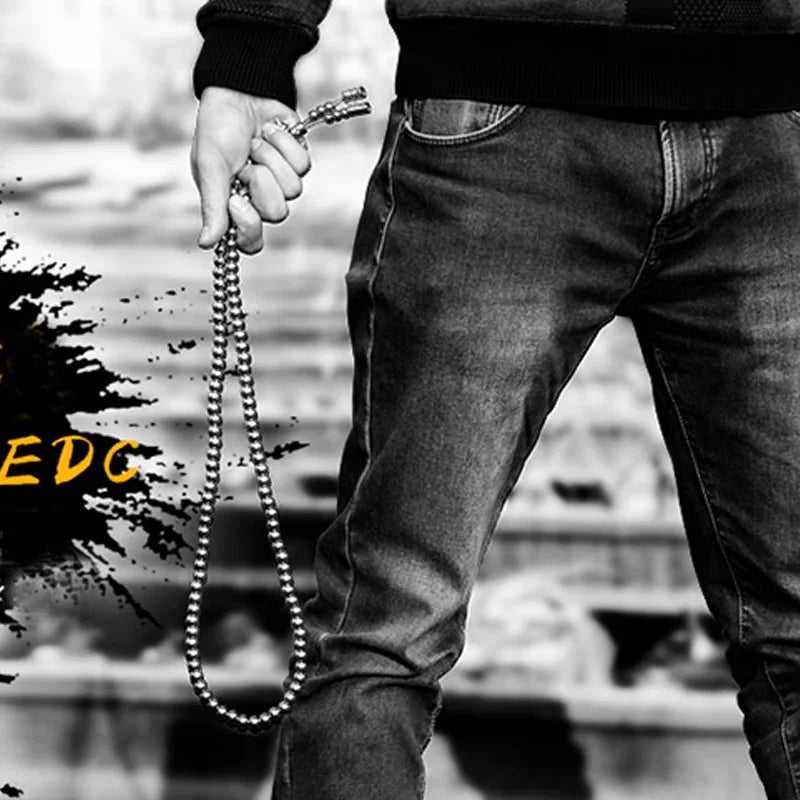 Prayer EDC Self Defense Necklace Bracelet with Buddha Beads