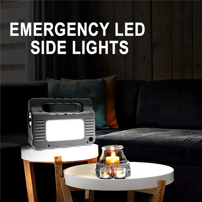 Solar Portable Lighting Solar Power Panel Generator Kit with 3 LED Bulbs for Camping and Hiking