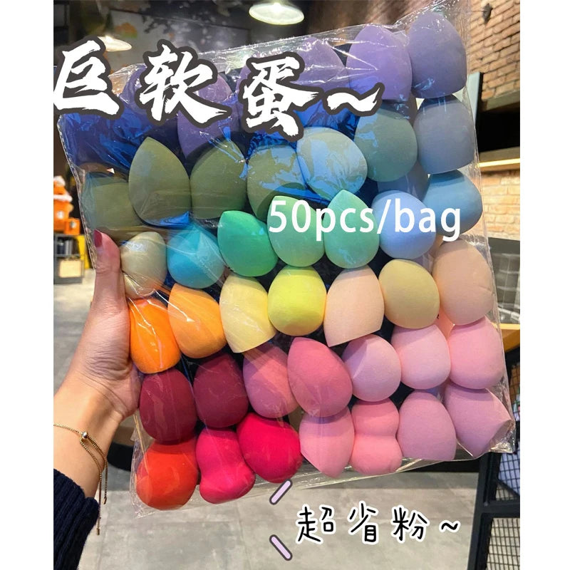 10/20/50/100Pcs Sponge Cosmetic Puff Bulk Beauty Egg Set