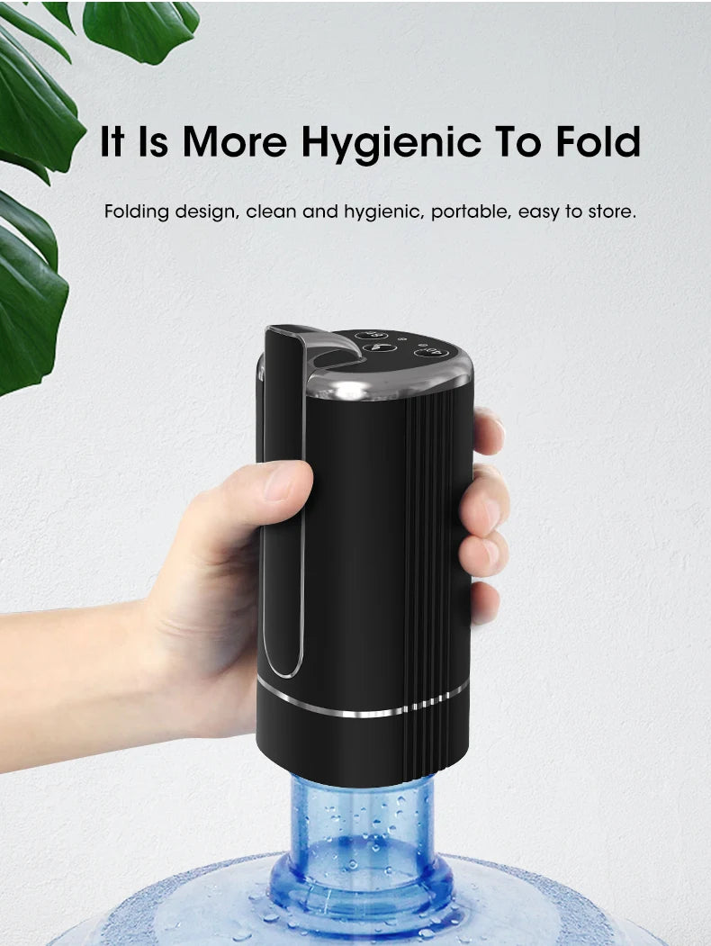 HOMEFISH Foldable Water Bottle Pump β Automatic Electric Dispenser for Home Use
