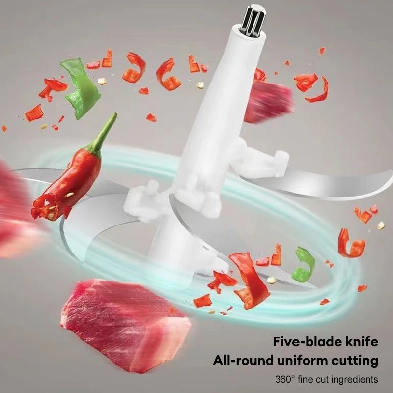 Electric Meat Mincer Grinder 5L Stainless Steel Food Processor