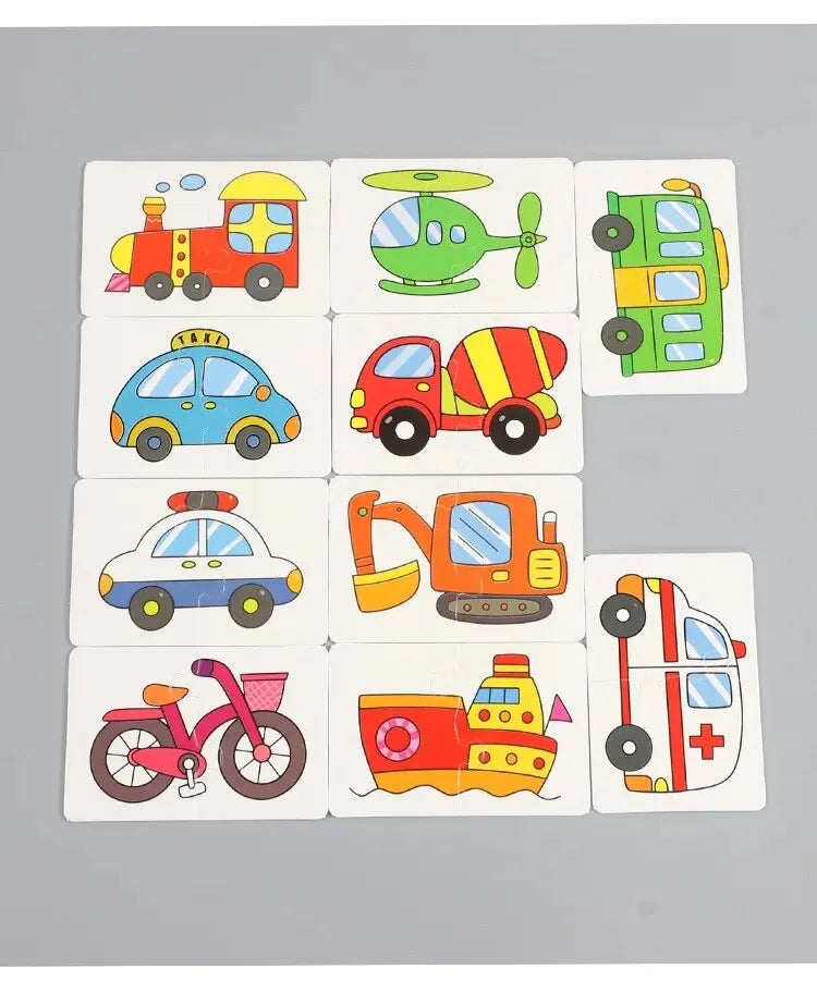32 Pcs Enlightenment Card Matching Puzzle for Early Education