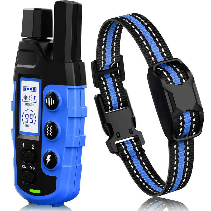 3300Ft Waterproof Electric Dog Training Collar with Remote Control for 5 to 120lbs Puppies Featuring Shock and Vibration