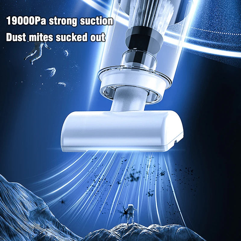 Aspiradora de mano para el hogar, recargable, portátil, para coche, hogar, doble propósito, inalámbrica, recogedora de polvo para pelo de mascotas, 10 000 PA