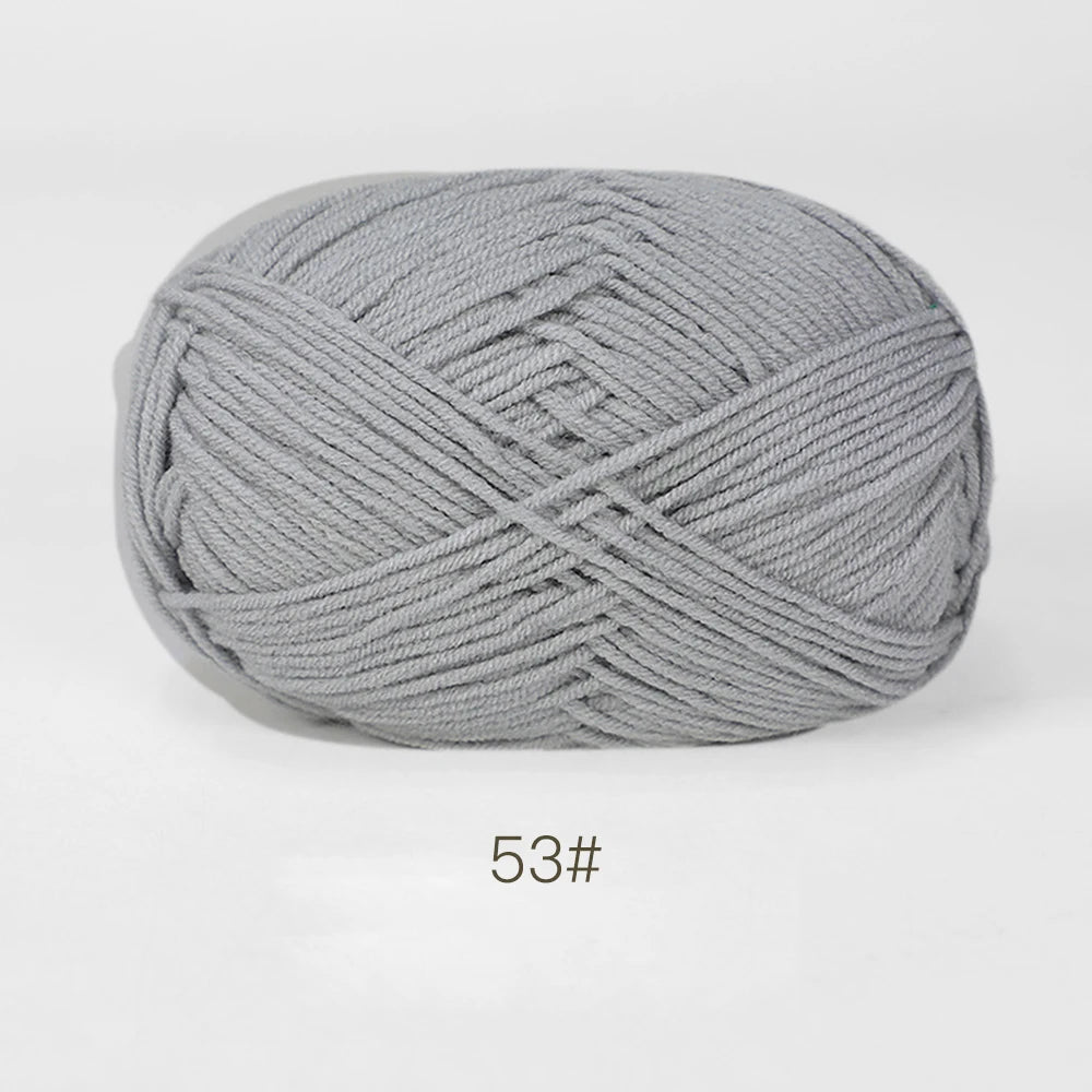 A1-1 50g Set Soft Milk Cotton Yarn for Knitting and Crochet