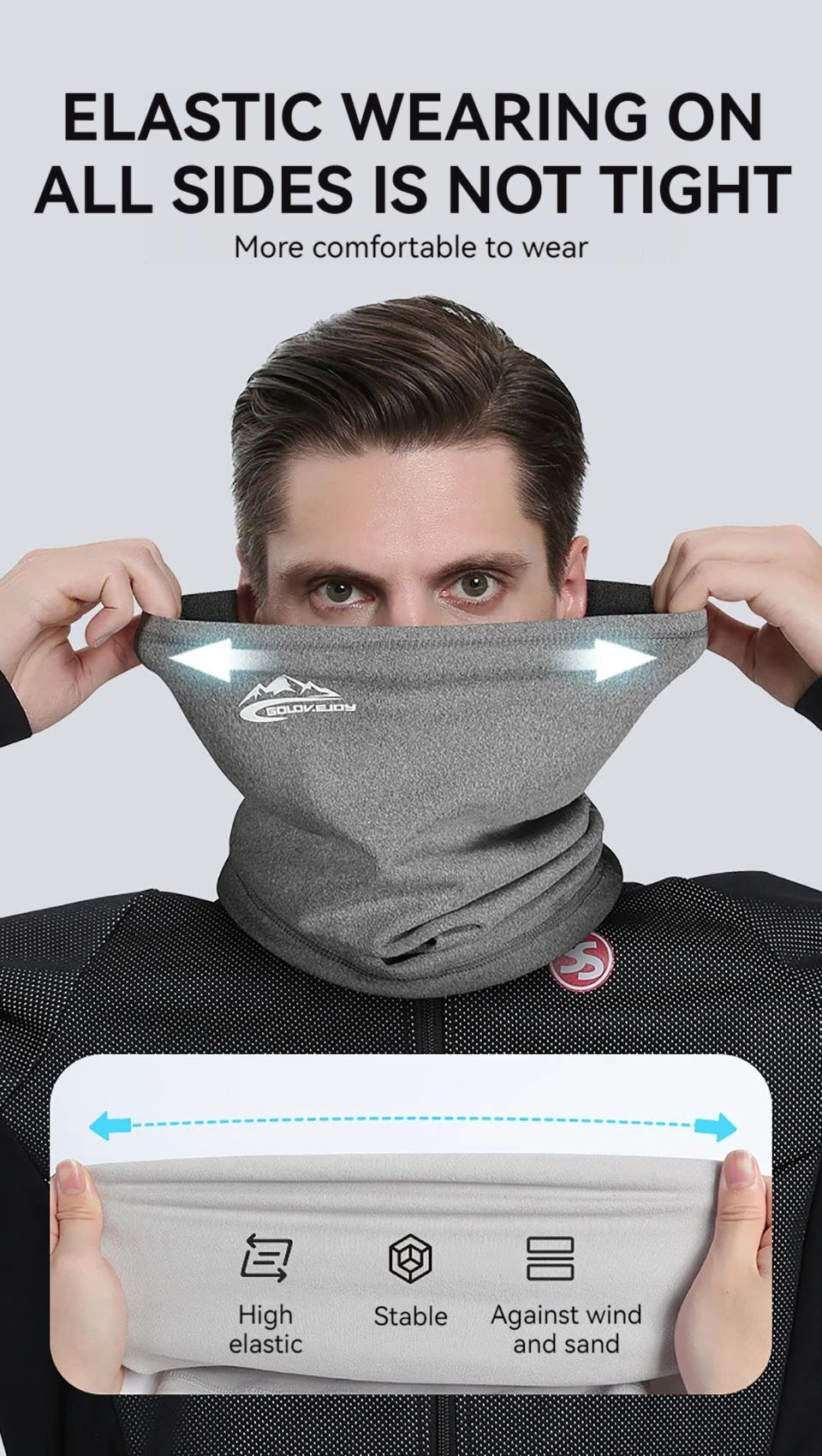 GTUBIKE Men Women Winter Sports Bandana Velvet Neck Warmer