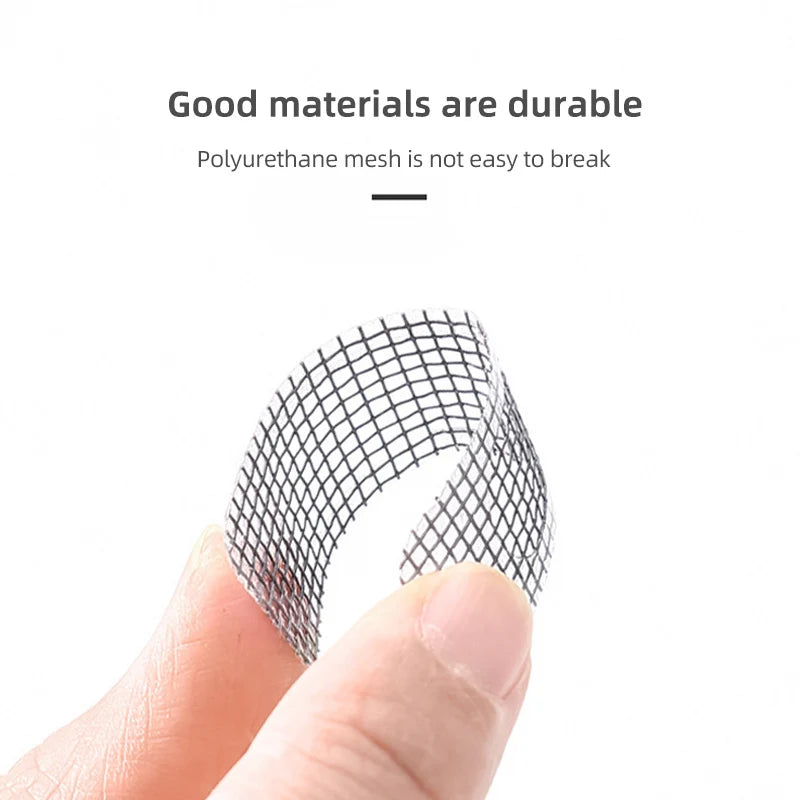 5 piezas/hoja de parche para mosquitero de ventana, rejilla de escape, orificio de drenaje para puerta de ventana, pasta antimosquitos, malla de pantalla, reparación invisible, subsidio