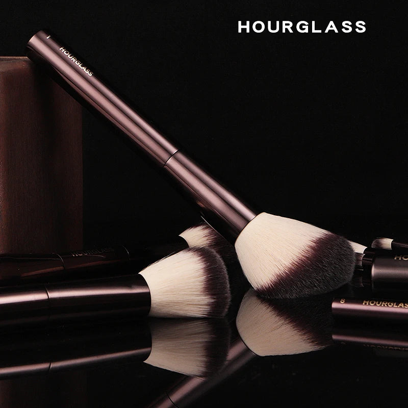 Hourglass Complete Makeup Brush Set for Flawless Application with Foundation Concealer Blush Bronzer Eyeshadow and Eyeliner Brushes