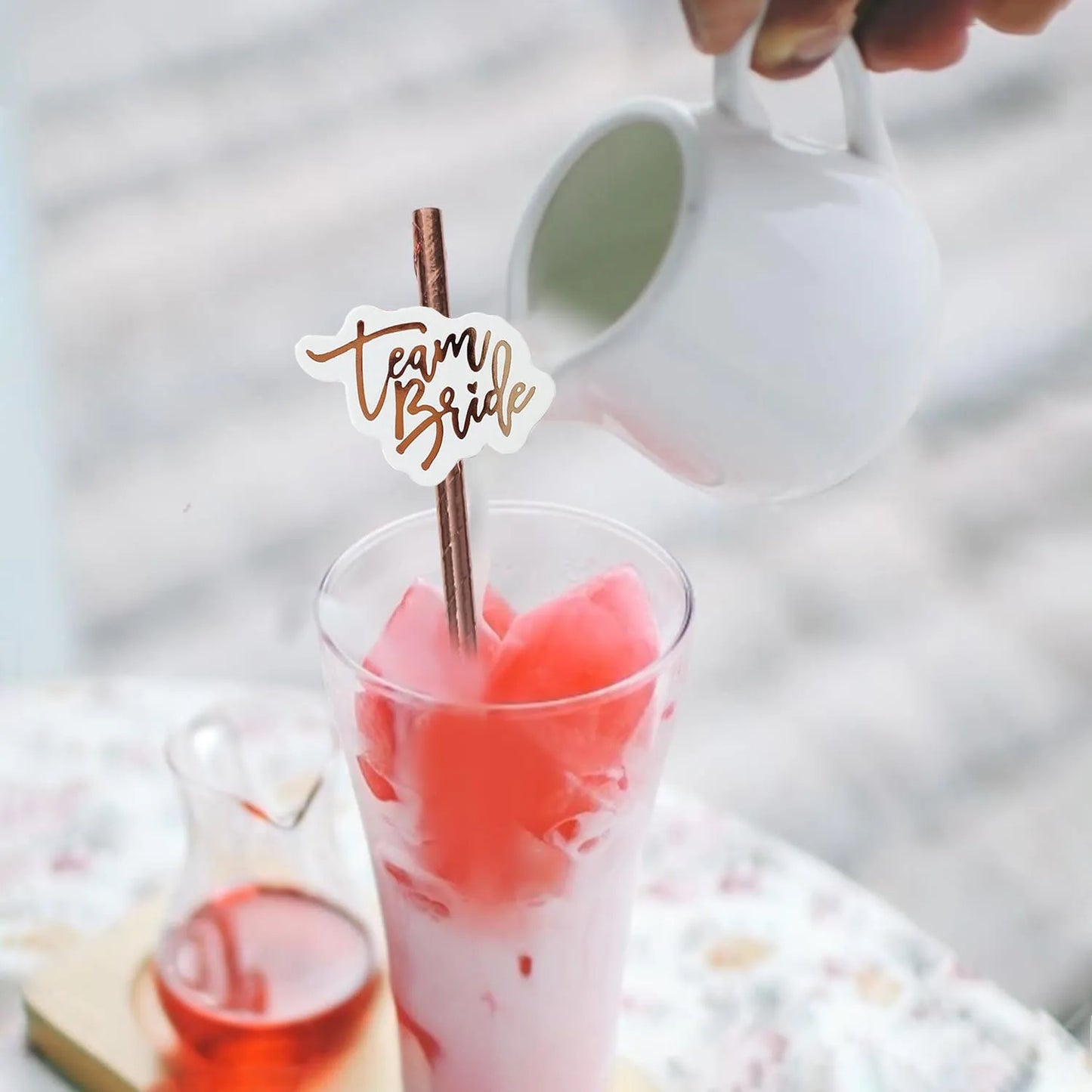 Bachelorette Party Team Bride Plastic Drinking Cups Set for Bridal Shower and Hen Party Supplies