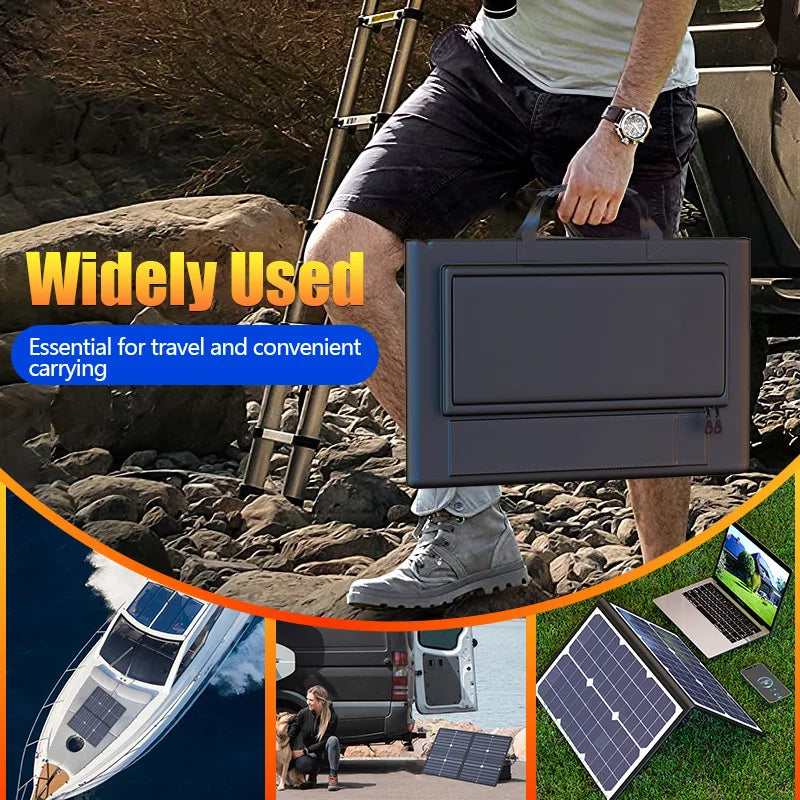 1000W Portable Foldable Solar Panel Kit Complete Solar Power Station 18V Generator Charger for Outdoor Camping Car Boat