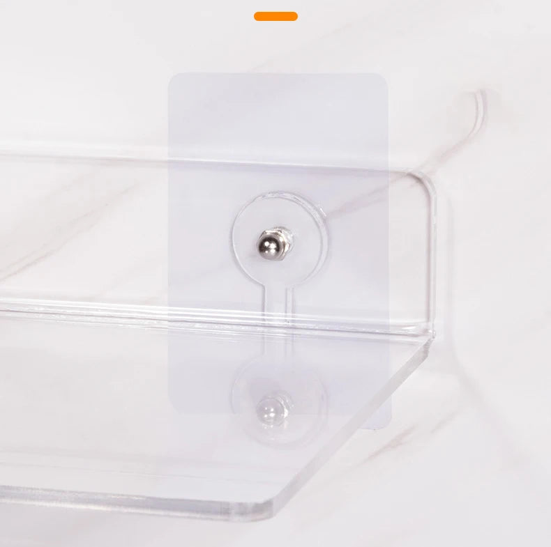 Invisible Acrylic Floating Wall Ledge Shelf for Kids Bookshelves and Bathroom Storage