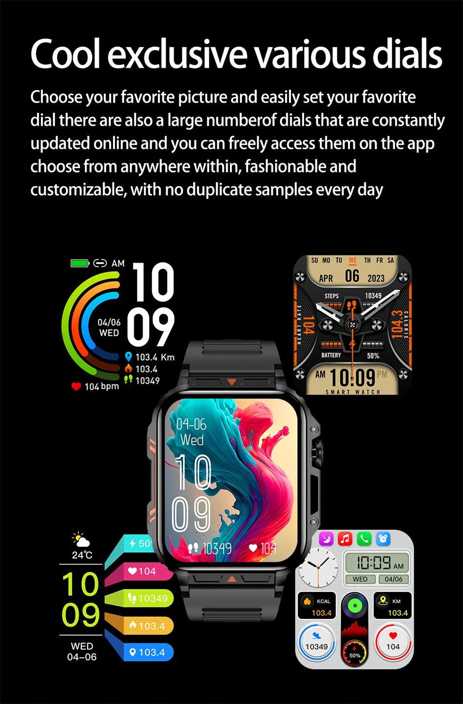 Military Outdoor GPS Sports Smart Watch Men 1.95 Inch Bluetooth Call Heart Rate Blood Oxygen for Android IOS