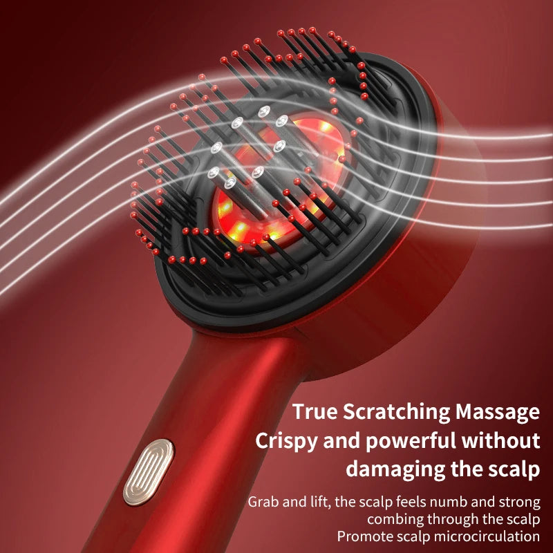 Electric Vibration Massage Comb Red Light for Hair Growth