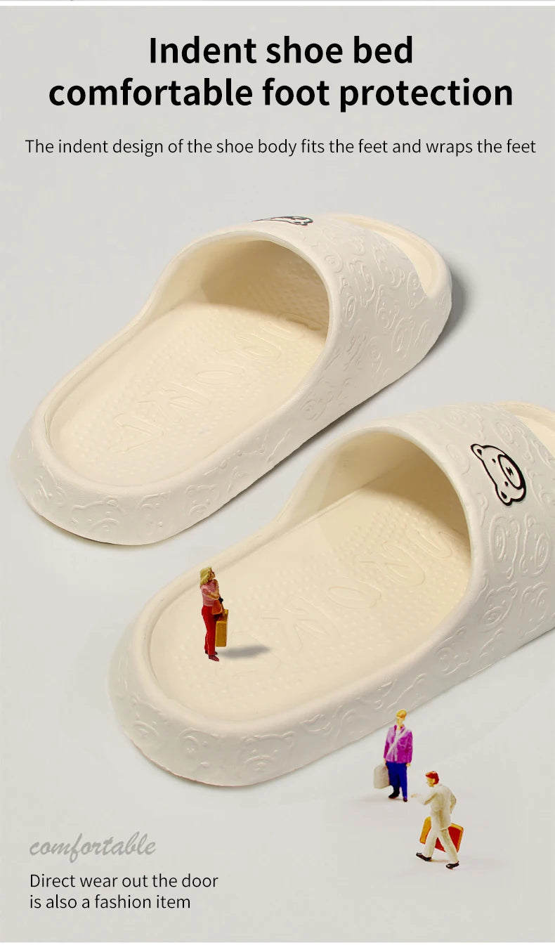 Non-Slip Slippers Female Summer EVA Indoor Home Sandals 2024