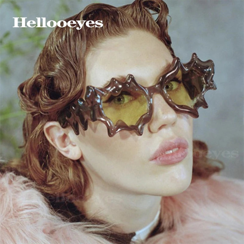 New Y2K Punk Cat Eye Sunglasses for Men and Women Retro Fashion