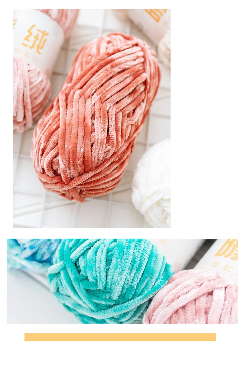 Ruyi Bird Warm Fleece Thick Wool Crochet Golden Velvet Yarn