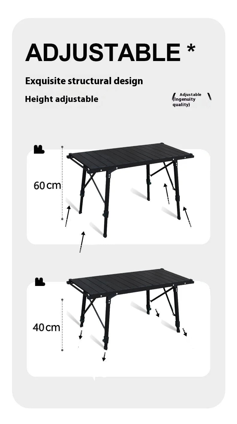Lohascamping Camping Table IGT Folding Adjustable BBQ Table