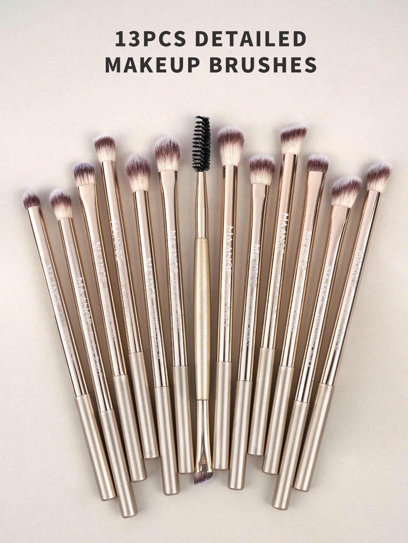 MAANGE 20 Piece Professional Makeup Brush Set with Dual Ended Brushes and Storage Bag