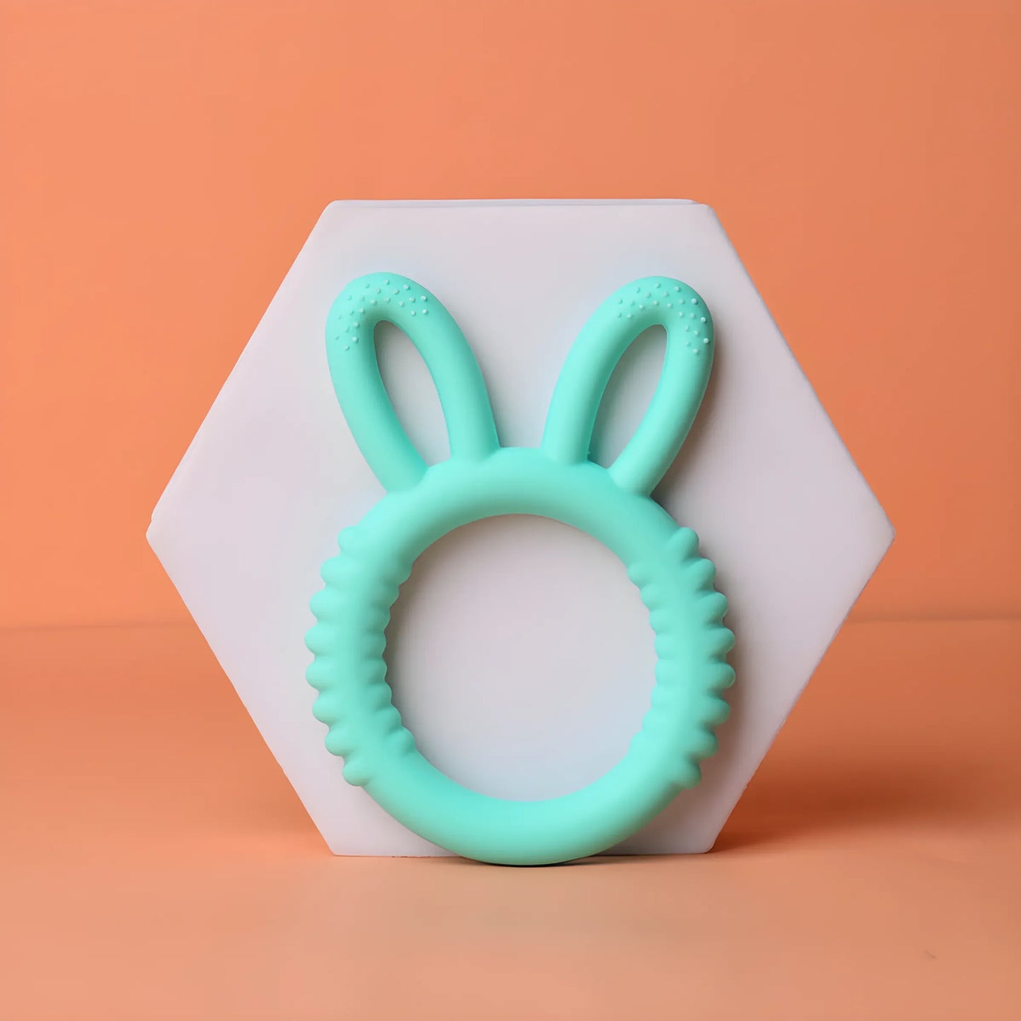 Baby Silicone Teether Bunny Safe Pacifier for Happy Teething