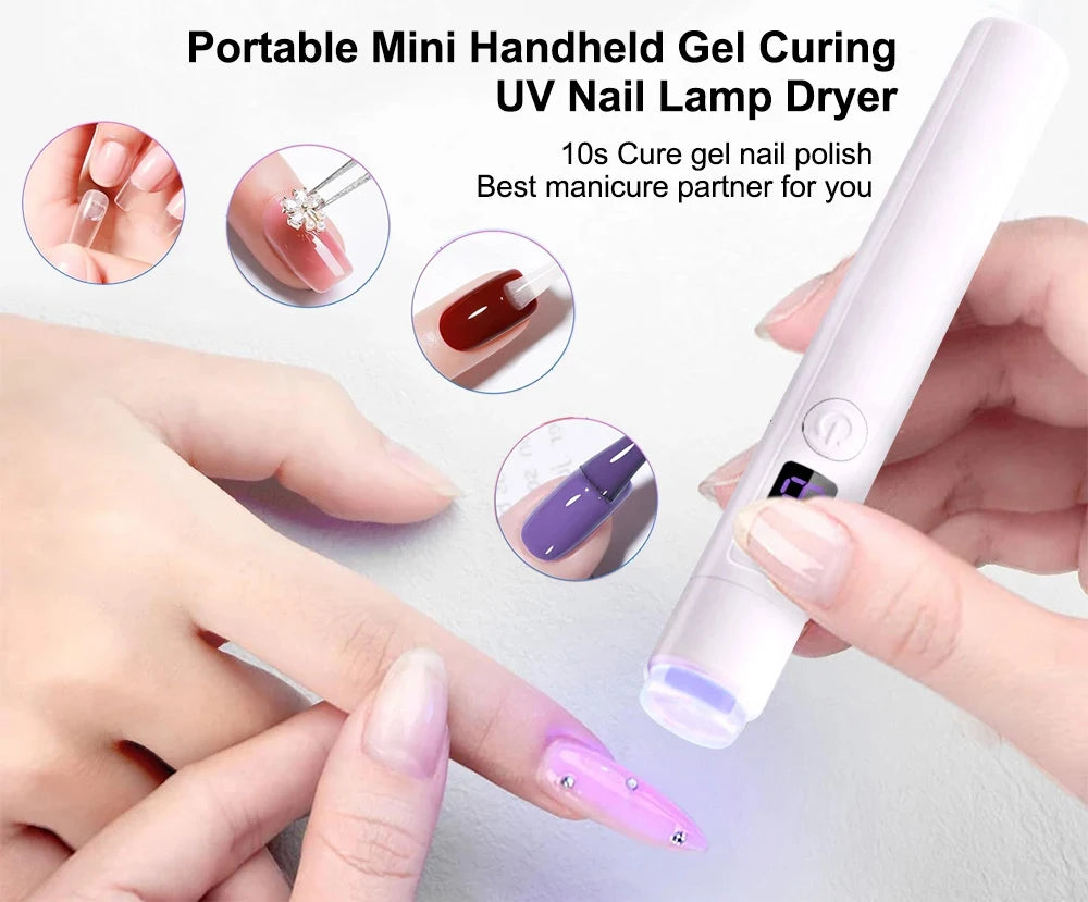 Professional Ultraviolet Mini Nail Drying Lamp With Stand