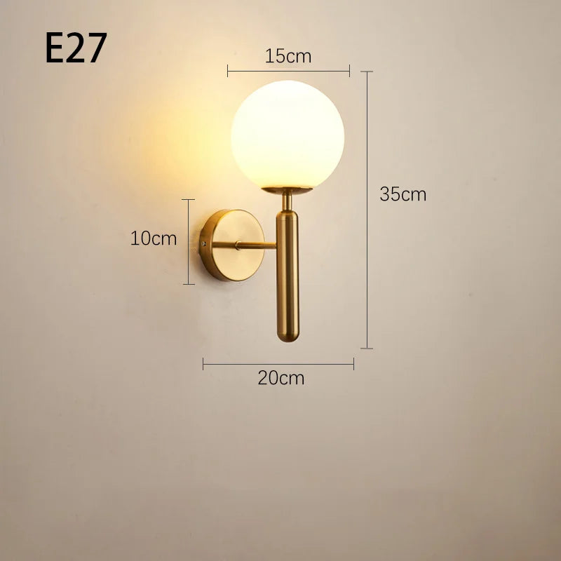 Modern Indoor Wall Light Lamp for Bedroom and Living Room Elegant Home Decor Fixture