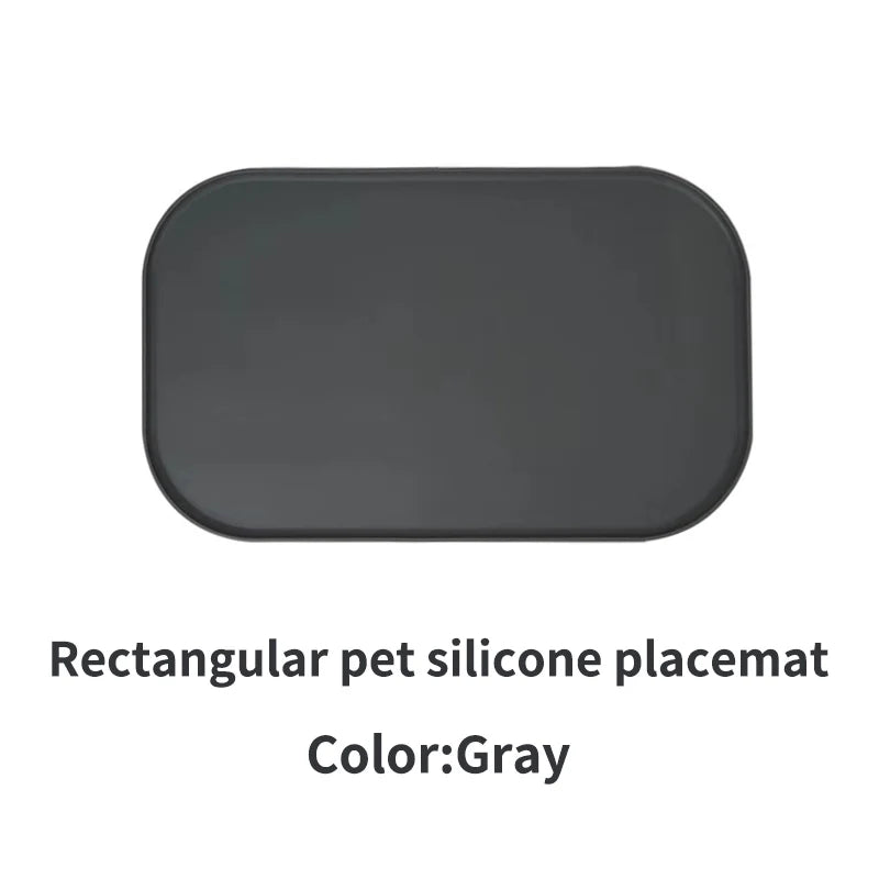 3-color available pet meal MATS, made of silicone, soft and easy to clean, cat feeding MATS, square feeding MATS for eating