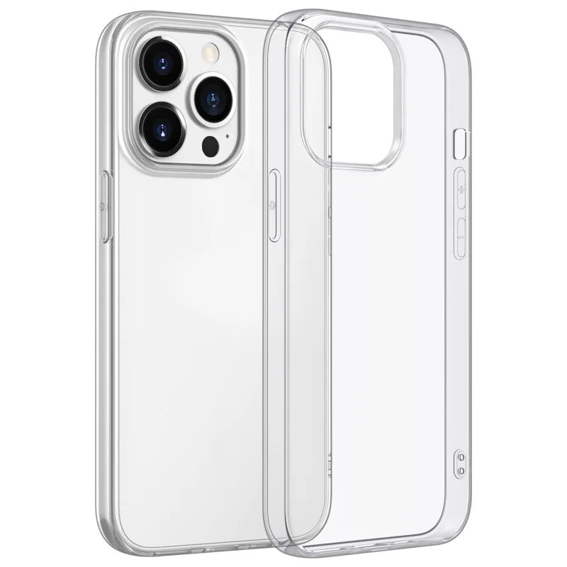 Ultra Thin Clear Silicone Case For iPhone 15 14 13 12 11 Pro Xs Max Mini XR 7 8 6s Plus 6 SE Back Cover