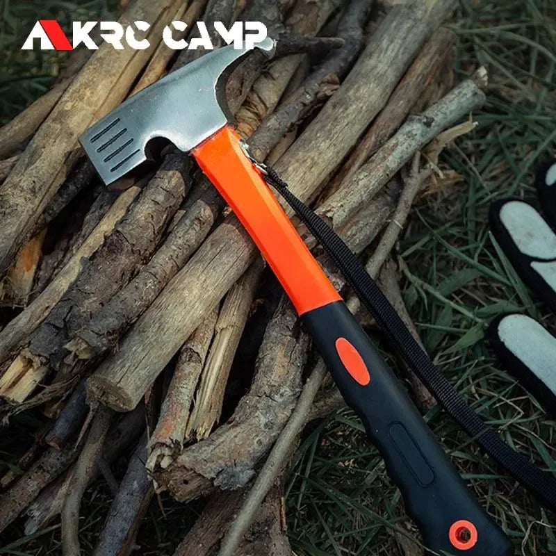 Outdoor Camping Tent Nail Hammer Cast Iron Safety Tool