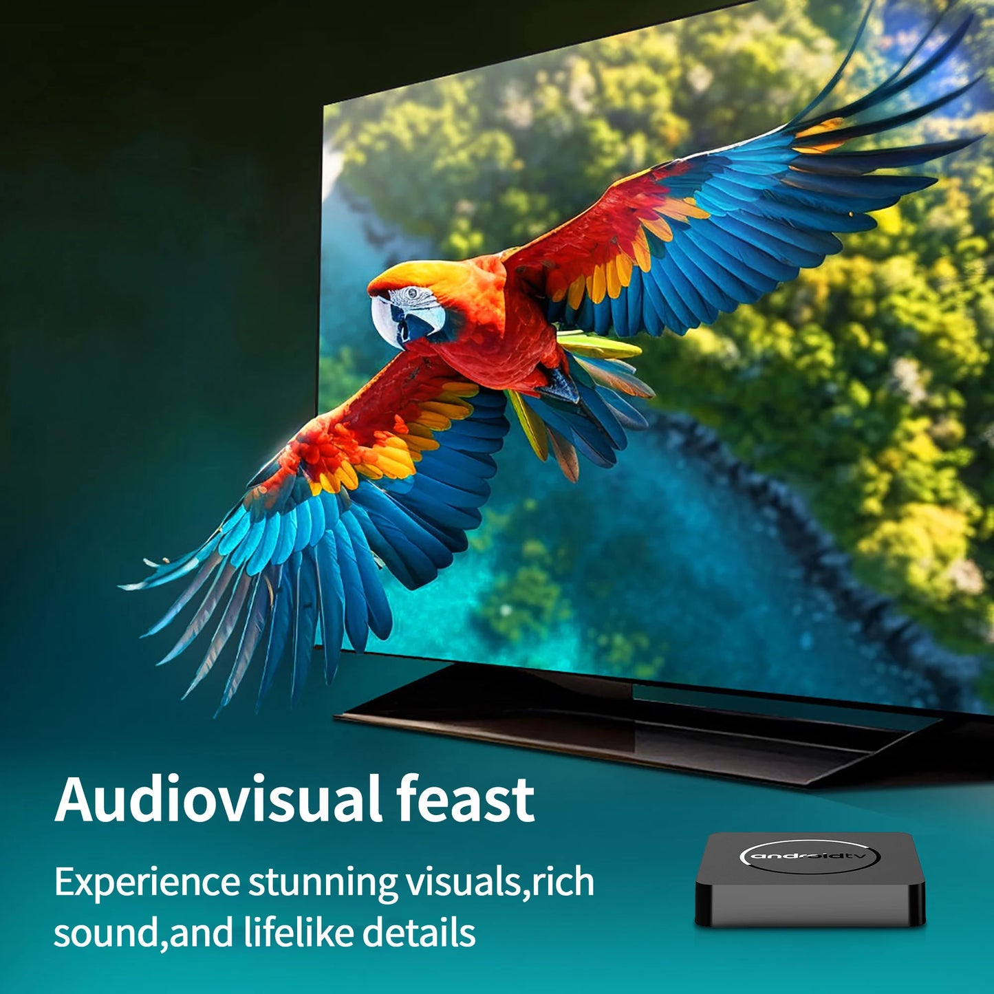 Global Version Mortal Smart Streaming Media TV Box Android 13 Allwinner H313 with Bluetooth Google Assistant Dual Band Wifi and 4K HD Support