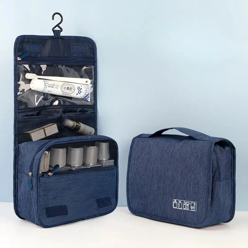 1pc Foldable Toiletry Bag Organizer for Travel and Makeup
