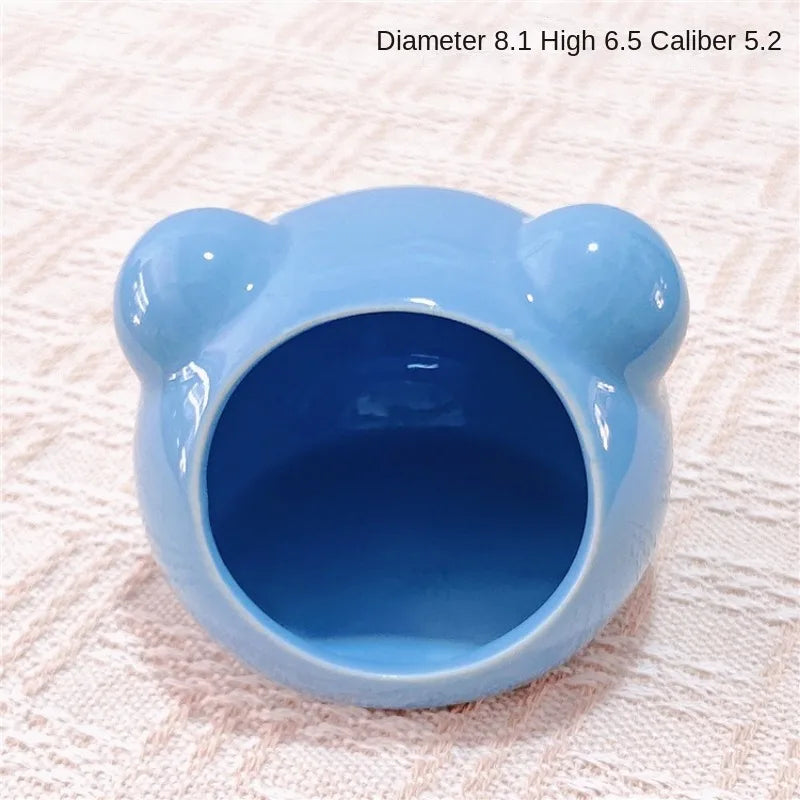 Ceramic Hamster Nest Summer Cooling Pet Ice House Ceramic Nest Dutch Pig Golden Bear Sleeping Nest Ceramic SummerHouse NewDesign