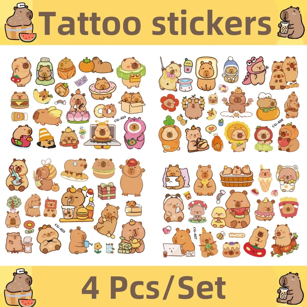 Capybara Birthday Decorations Balloons Cute Tableware Set