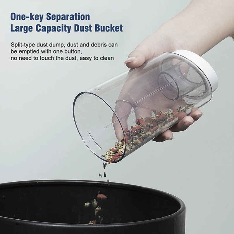 Aspiradora de mano para el hogar, recargable, portátil, para coche, hogar, doble propósito, inalámbrica, recogedora de polvo para pelo de mascotas, 10 000 PA